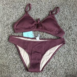 Maroon bikini
